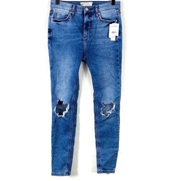 NEW Free People High Rise Busted Skinny Jean - Size  27 - Picture 2 of 8